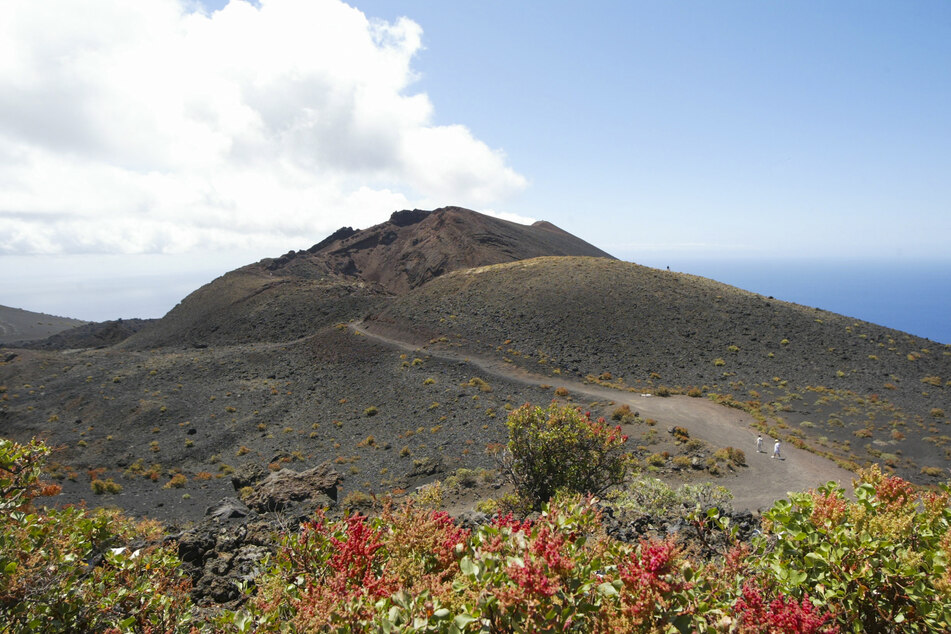 Einer der Vulkane von Cumbre Vieja, einem Gebiet im Süden der Insel La Palma, das von einem möglichen Vulkanausbruch betroffen sein könnte.