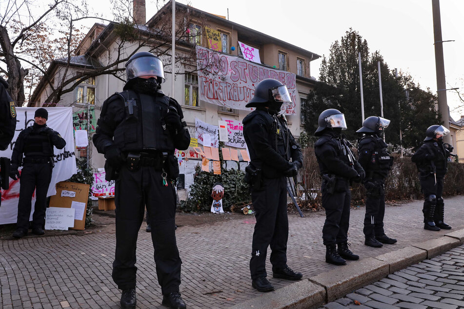Im Januar 2020 waren die leerstehenden Villen an der Königsbrücker Straße für mehrere Tage besetzt.