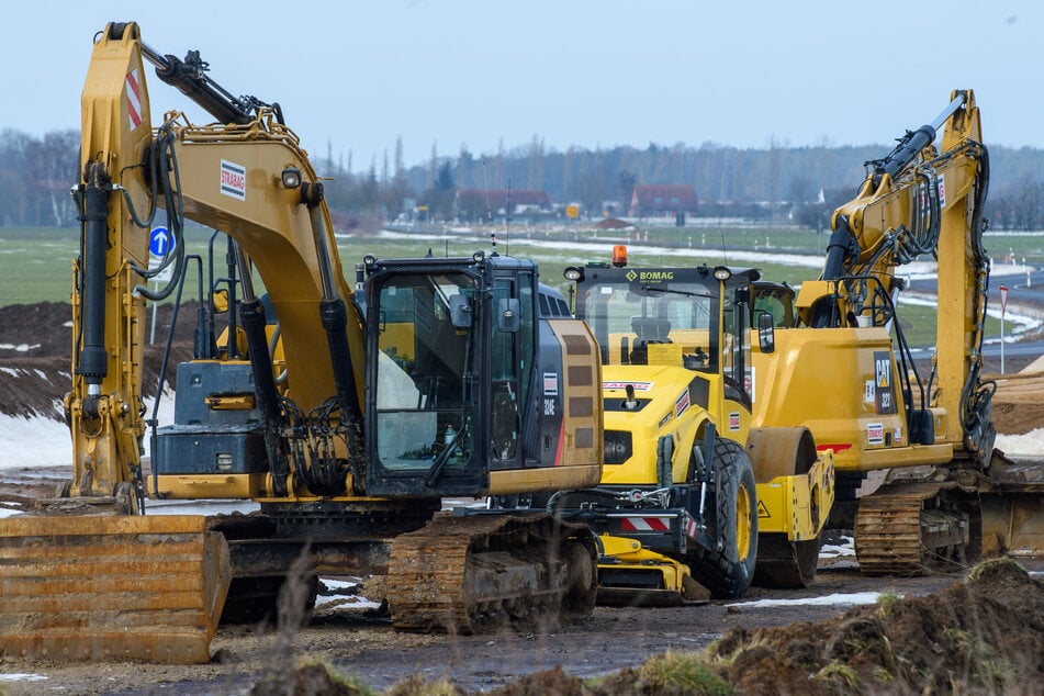 Die Bauarbeiten auf der A14 sind in vollem Gange. (Symbolbild)