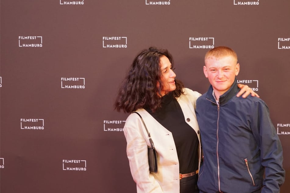 Regisseurin Louise Courvoisier (31) im September beim Filmfest Hamburg zusammen mit Haupt- und Laiendarsteller Clément Faveau.