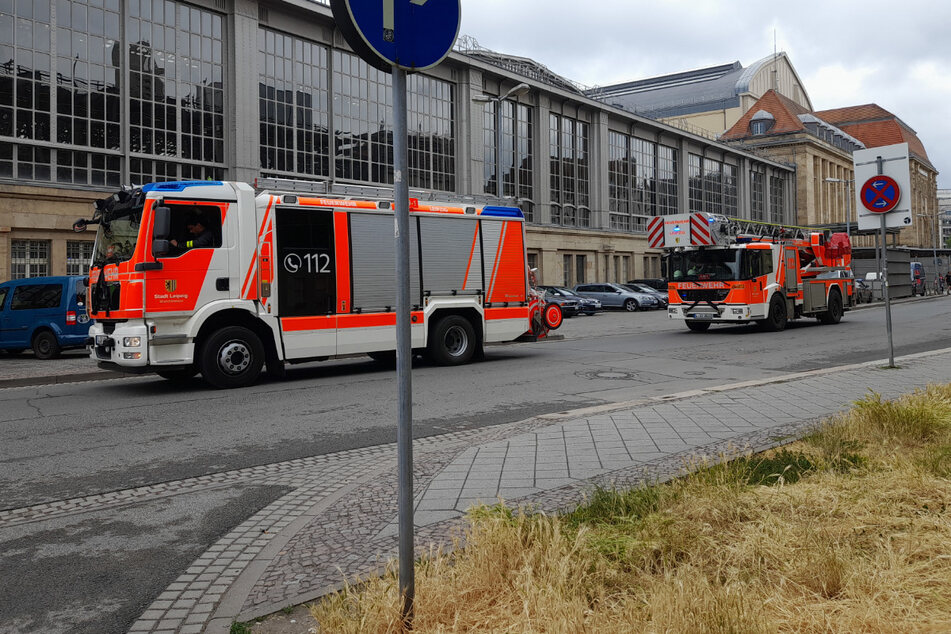 Leipzigs Feuerwehr war am Freitagnachmittag am Hauptbahnhof gefordert.