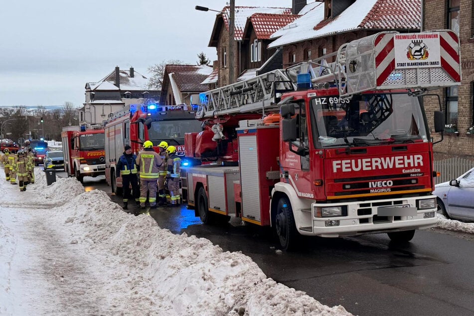 Die Feuerwehr konnte den Brand in Blankenburg schnell löschen.