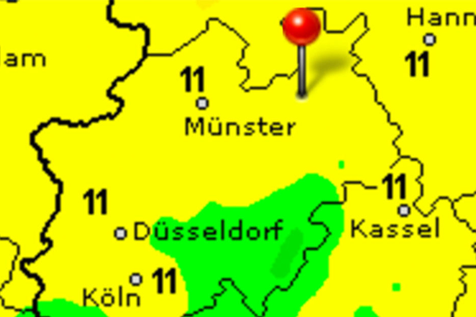 Die Höchsttemperatur am Wochenende wird gerade mal 11 Grad betragen.