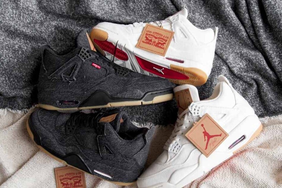 Auch der Air Jordan 4 in Zusammenarbeit mit Levi Strauss wird ein heißbegehrtes Sammlerstück.