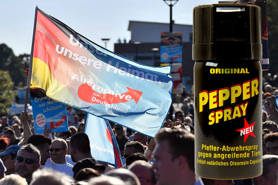 Die AfD hat in Rheinland-Pfalz Pfefferspray an Jugendliche verteilt.