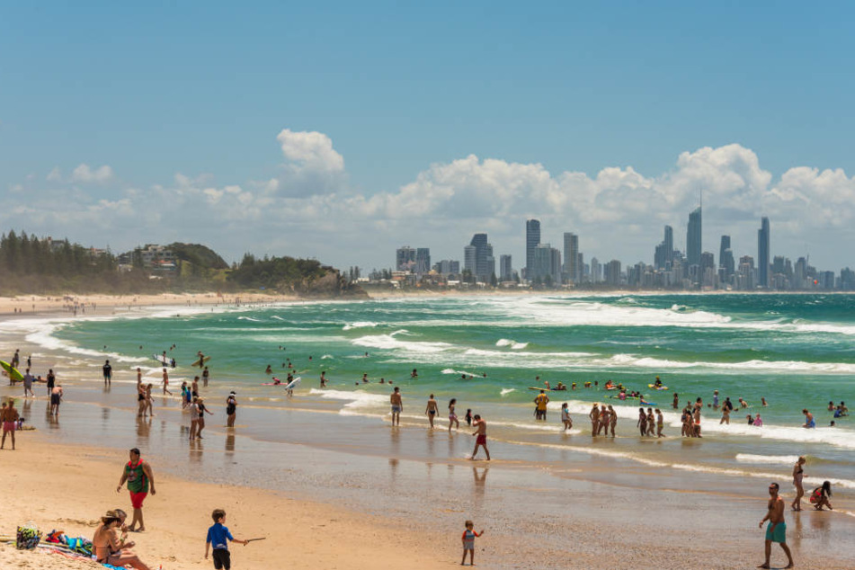 Auch der populäre Badeort Coolangatta musste geschlossen werden.