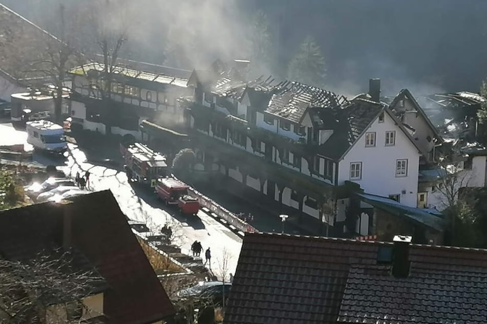 Die Brandschäden sind enorm.
