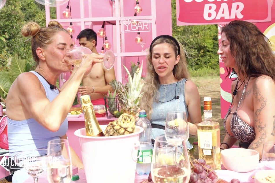 Ihre Entscheidung, all you can drink für 1500 Euro anzunehmen, lässt Giulia Siegel (51, l.) in einem schlechten Licht dastehen.
