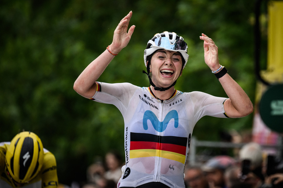Liane Lippert (25) feiert ihren größten Karriereerfolg: Einen Etappensieg bei der Tour de France.