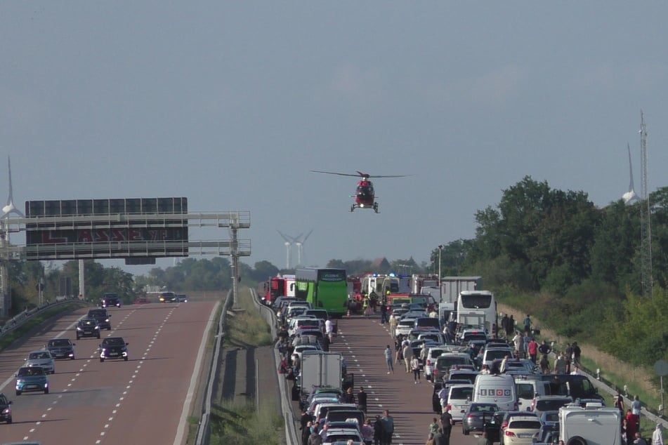 Auch ein Rettungshubschrauber wurde angefordert.