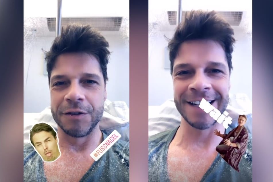 Gut gelaunt meldet sich der TV-Star bei seinen Fans.