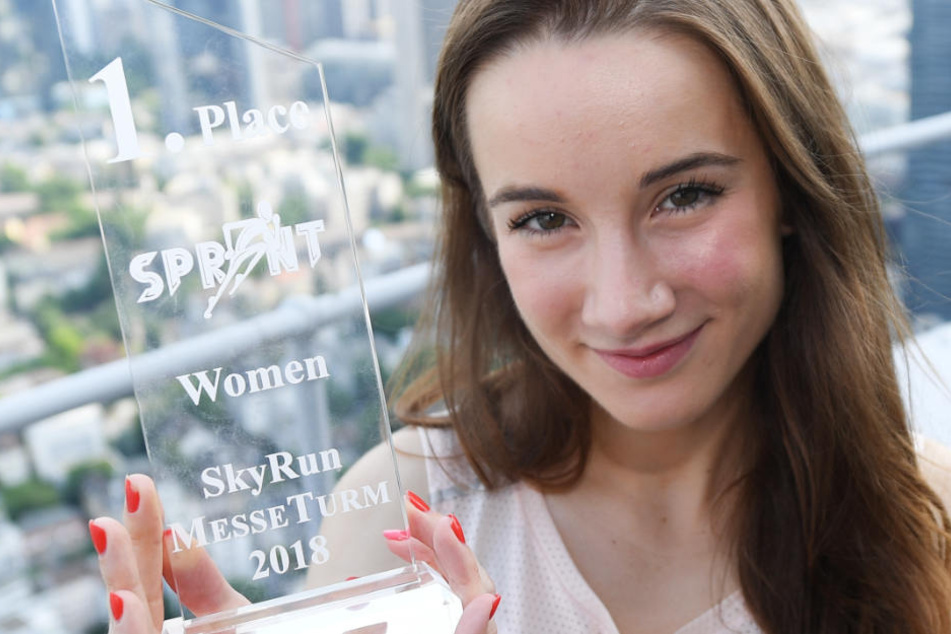 Zuzanna Kielak aus Polen war beim SkyRun 2018 die schnellste Frau.