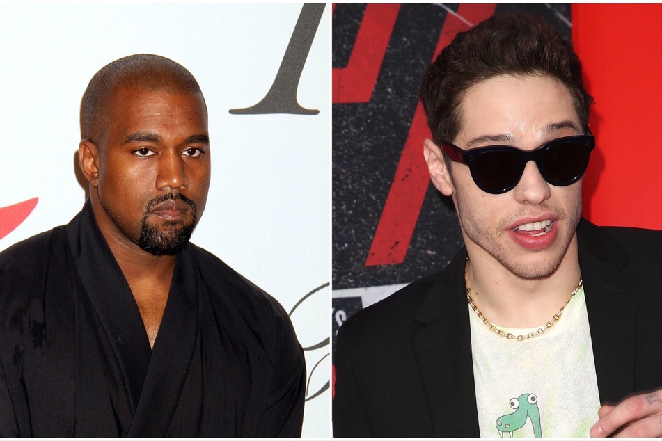 Pete Davidson (r) has apparently deactivated his new Instagram account after briefly rejoining the app. Does Kanye "Ye" West's recent antics against him have anything to do with this?