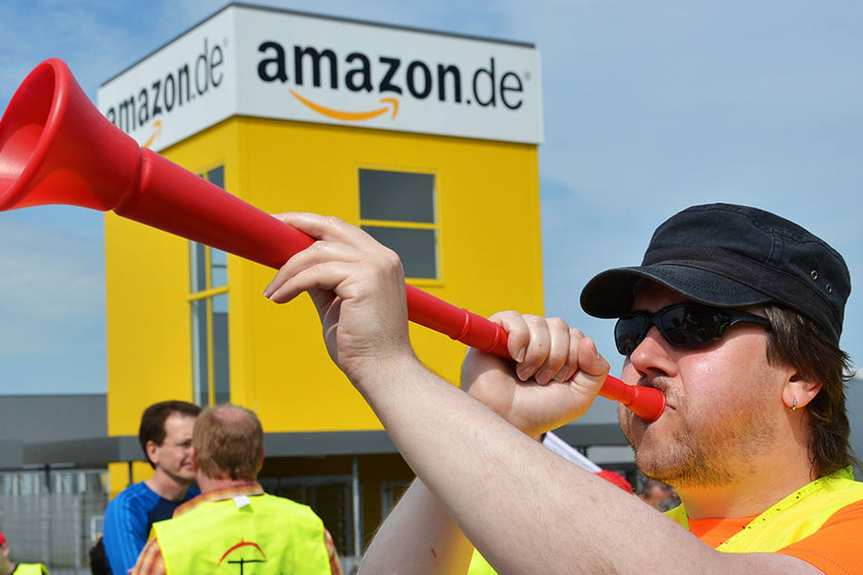 Bei Amazon wurde am Dienstag gestreikt. Am Mittwoch geht die Arbeitsniederlegung weiter.