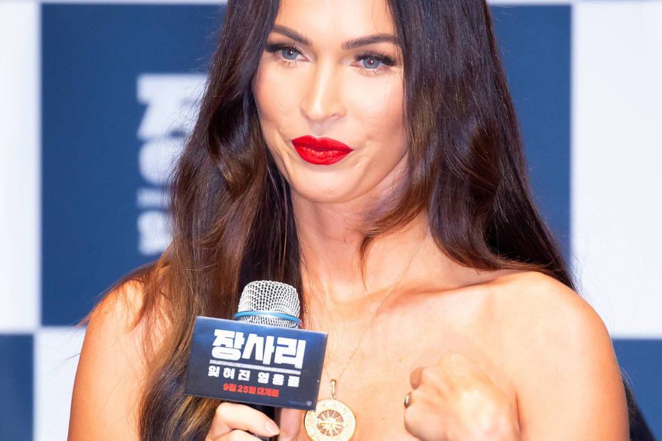 Megan Fox at a showcase of her new movie Battle of Jangsari in Seoul, South Korea.