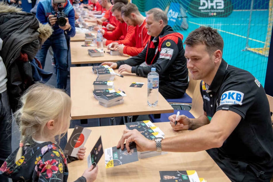 DHB-Auswahl-Coach Christian Prokop beim öffentlichen Training am Dienstag in Berlin.