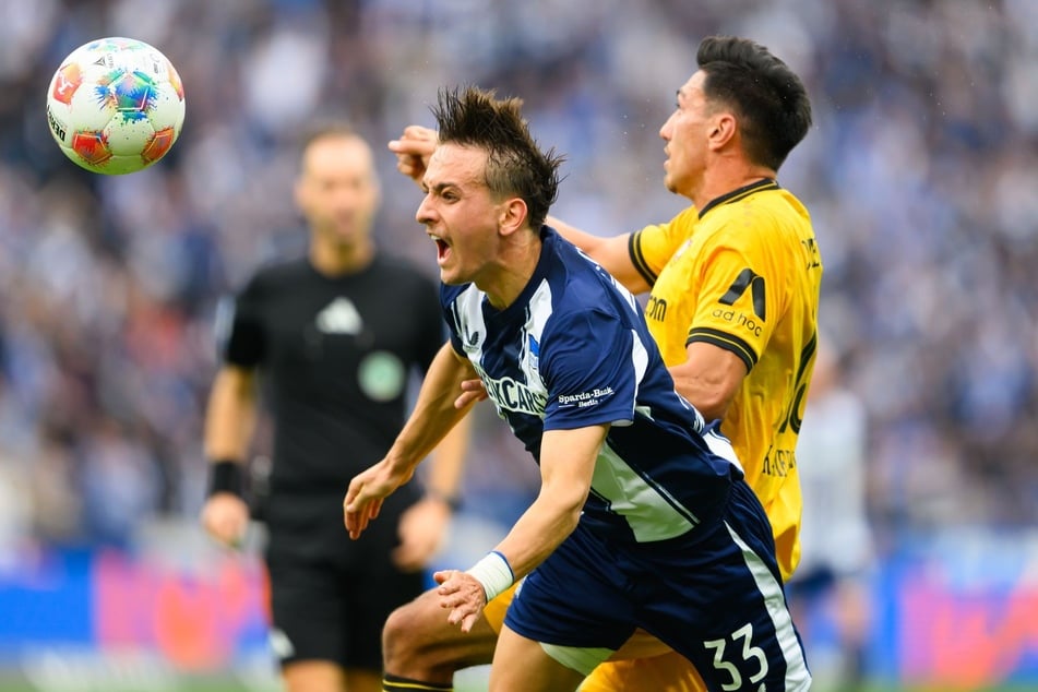 Claudio Kammerknecht verursachte noch vor der Halbzeit den Elfmeter, der zum 2:0 für die Hertha führte.