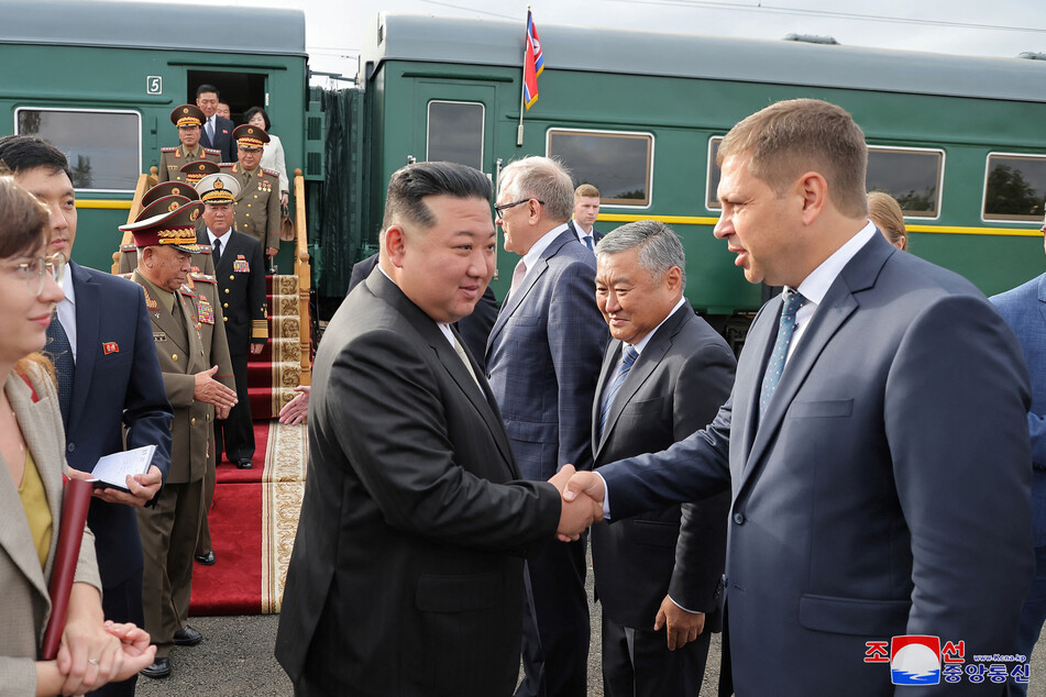 North Korean leader Kim Jong Un visits Vladivostok, Russia, on September 16, 2023.