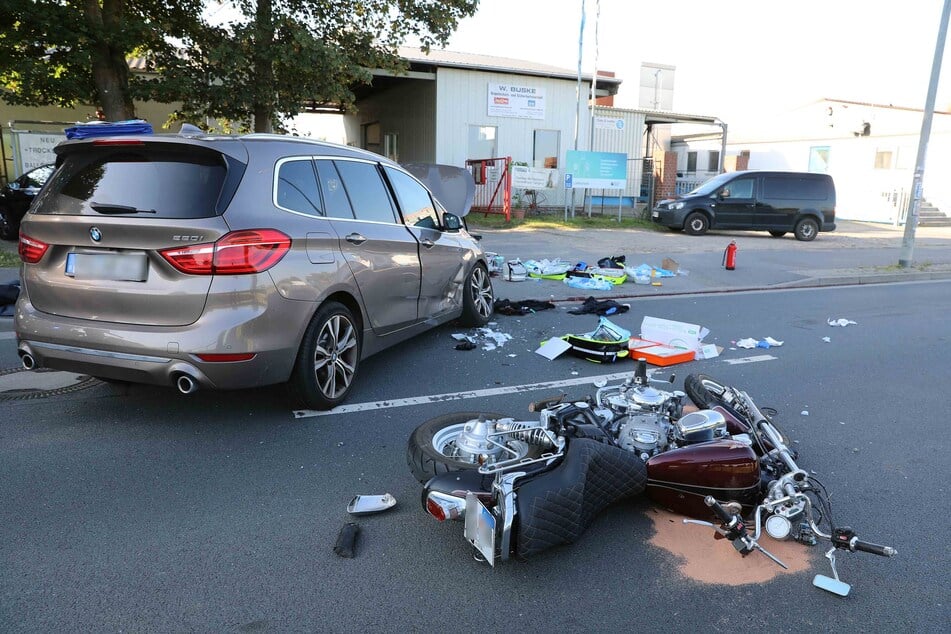 Biker nach Unfall in Rostocker Klinik verstorben