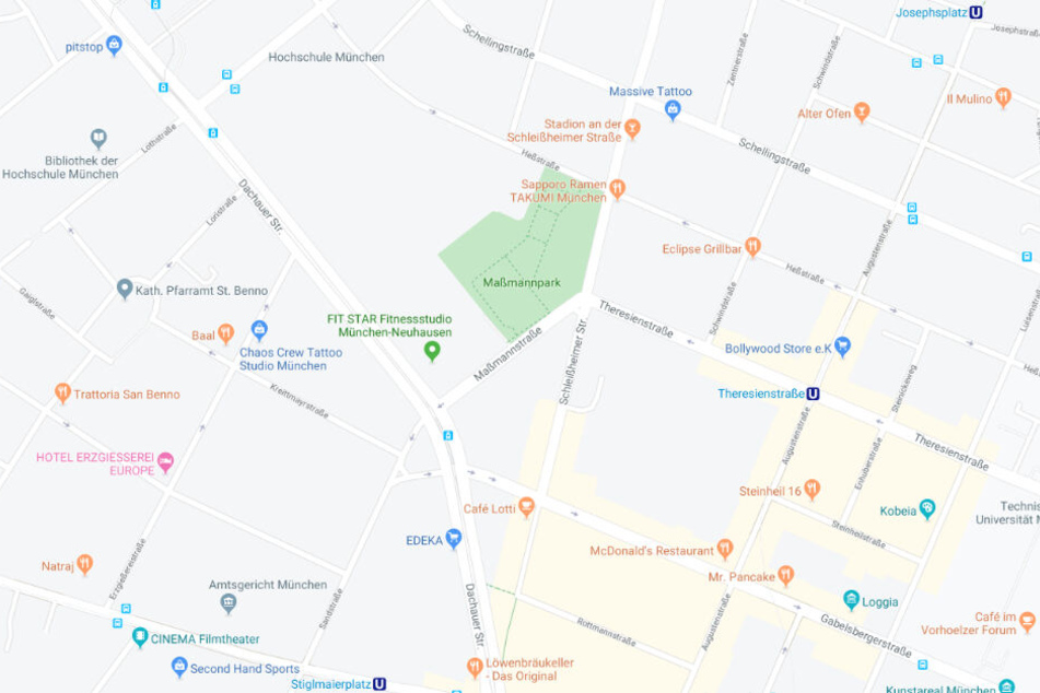 Der Vorfall ereignete sich im Maßmannpark in München.