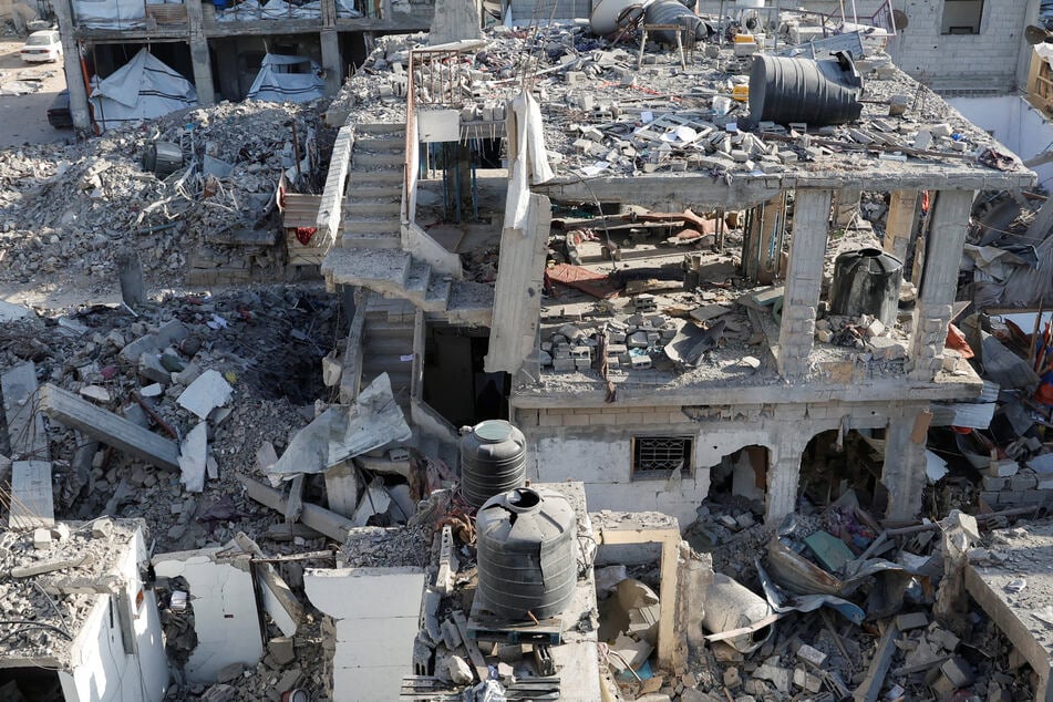 Airstrikes rained on Gaza, destroying what buildings remained standing after 15 months of Israeli attacks.