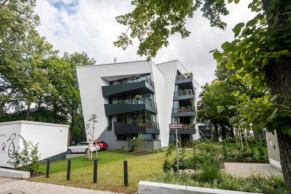 Auf dem Kaßberg sind vergangenes Jahr die "Tanzenden Häuser" fertiggestellt worden, die insgesamt 40 Mietern auf circa 4400 Quadratmetern Platz bieten.