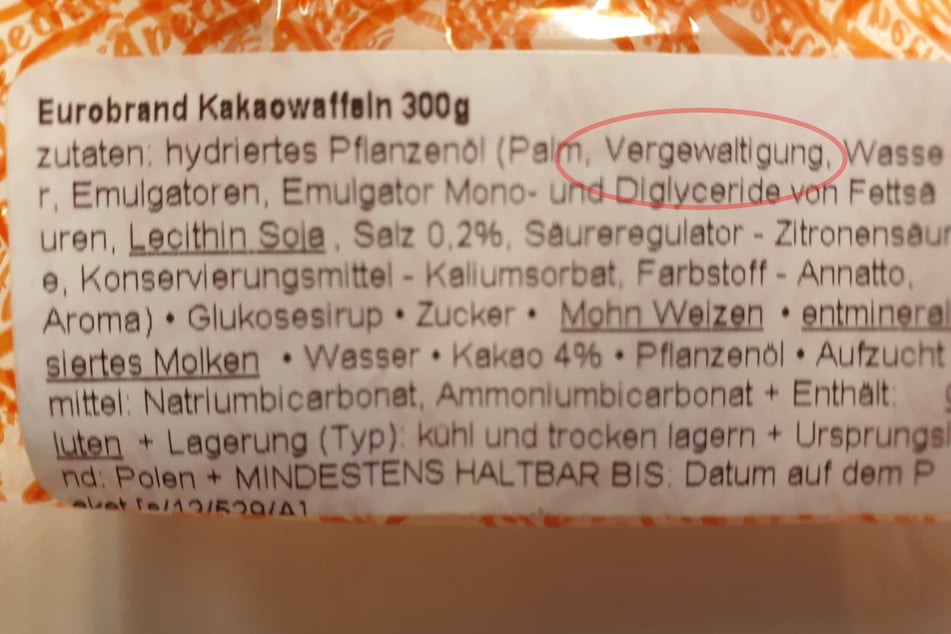 Kaum zu glauben, was auf dieser Zutatenliste steht.