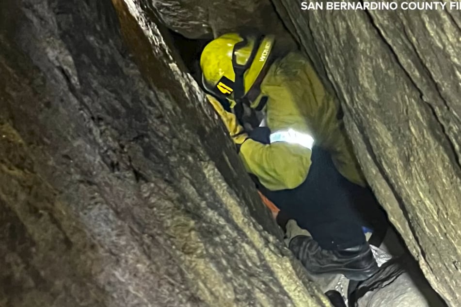 Der 15-Jährige war mehrere Stunden in der Felsspalte gefangen.