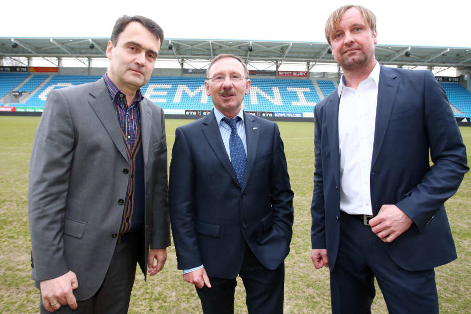 Auf den CFC-Vorstand mit Präsident Dr. Mathias Hänel, Herbert Marquard und Stefan Bohne (v.l.) wartet eine Menge Arbeit.