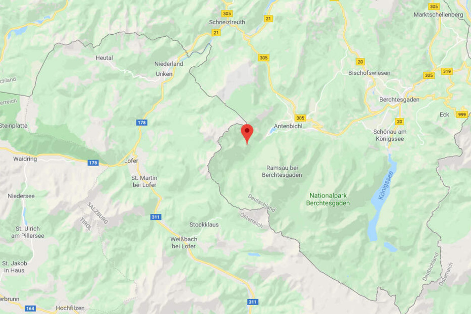 Der Teufelskopf liegt an der deutsch-österreichischen Grenze.