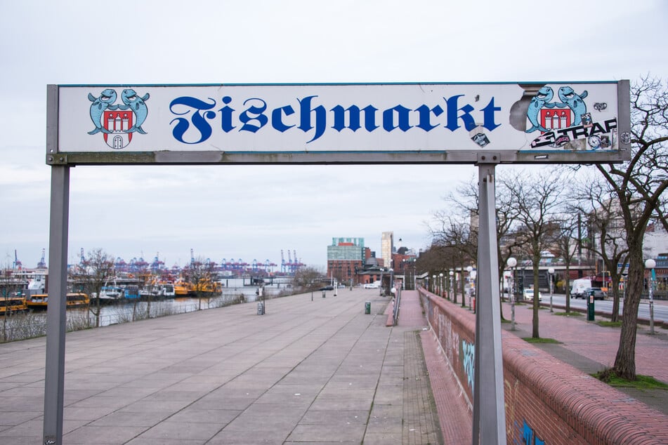 Der Hamburger Fischmarkt ist während der Corona-Pandemie menschenleer. (Archivfoto)