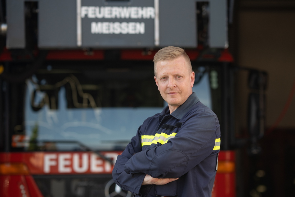 Gemeindewehrleiter Frank Fischer (46) sorgt sich wegen der Brandserie.