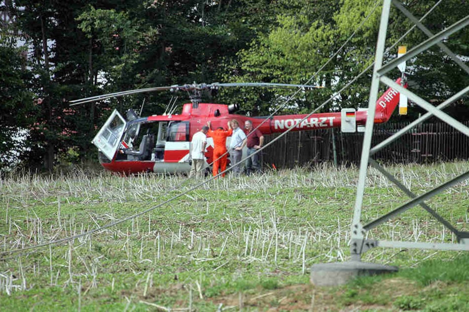 Nicht jeder Einsatz verlief problemlos: Im Juni 2006 streifte der Helikopter eine Stromleitung.