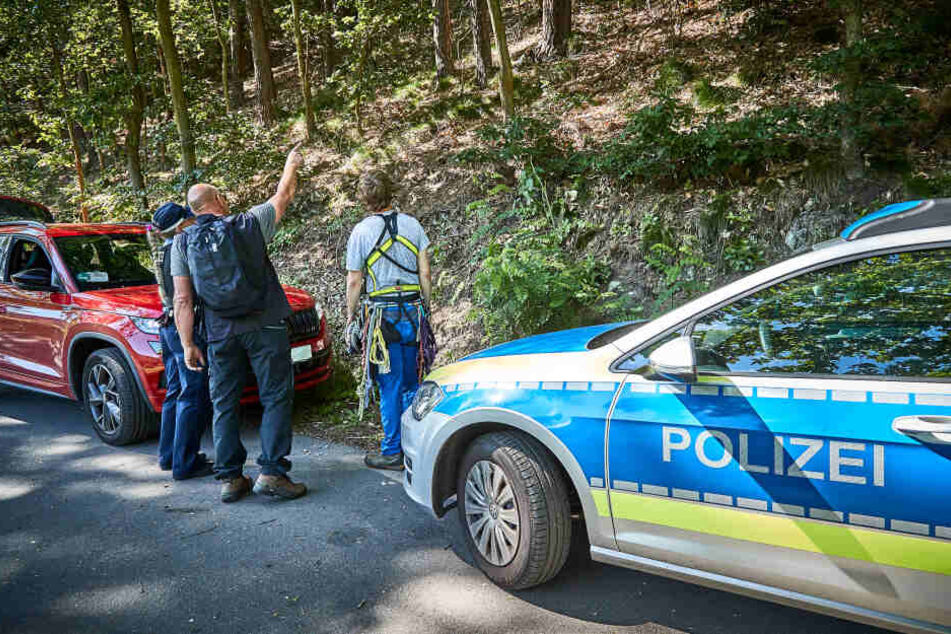 Auch die Polizei war vor Ort.