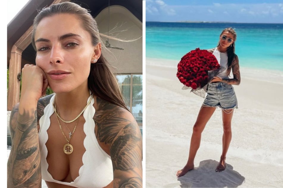 Auf den Malediven zeigte sich Alexander Zvervs Herzensdame Sophia Thomalla (33) jüngst verführerisch im Bikini und romantisch mit roten Rosen am weißen Sandstrand.