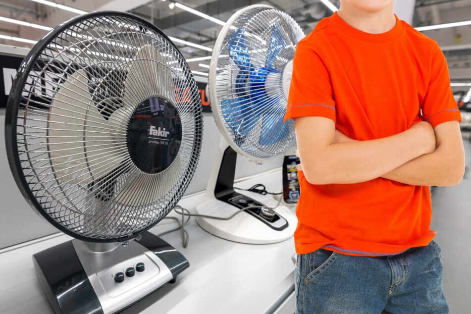 Fotomontage: Der Neunjährige hielt sich nach Ladenschluss noch in dem Elektromarkt auf (Symbolbild)...