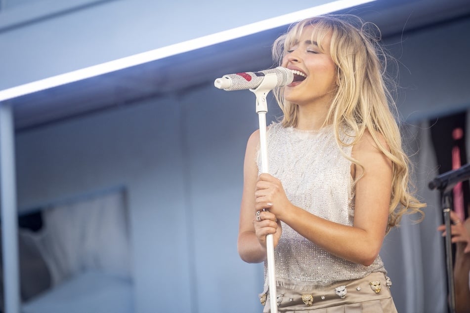 Sabrina Carpenter performs onstage at the 2024 Coachella Valley Music and Arts Festival at Empire Polo Club on April 12, 2024 in Indio, California.