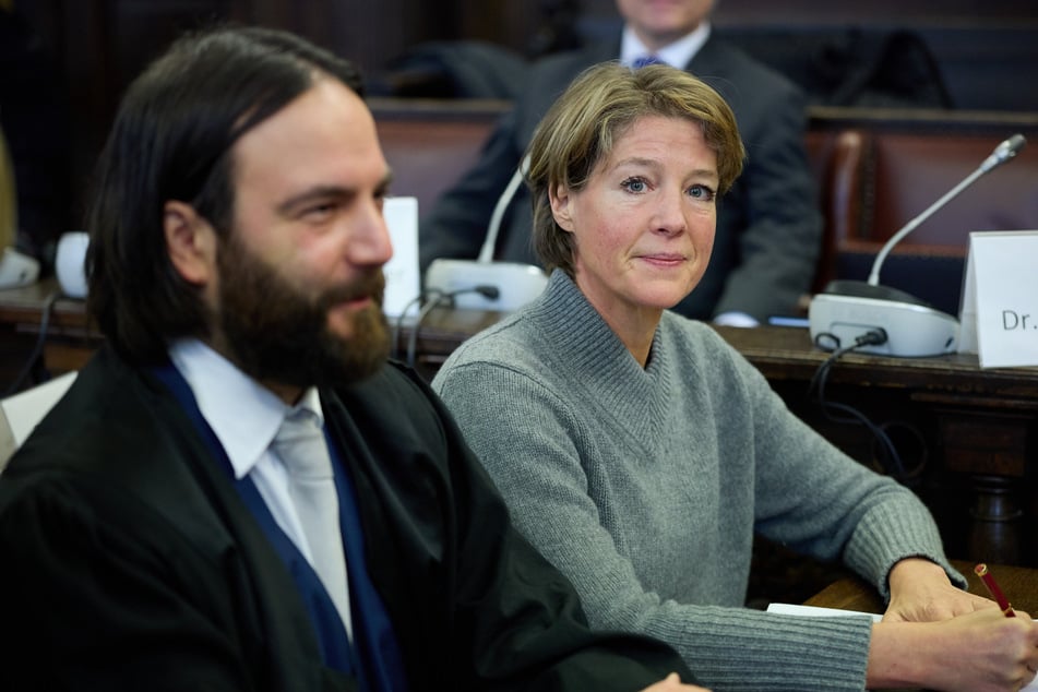 Christina Block (52) mit ihrem Anwalt Ingo Bott (42).