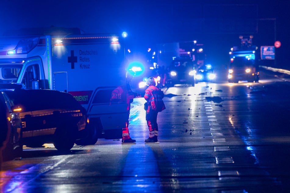 Ein Großeinsatz auf der A66 bei Hochheim war die Folge.