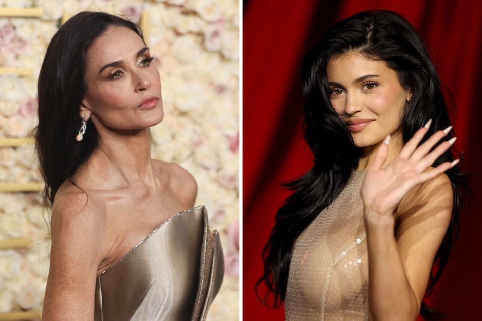 Did Demi Moore snub Kylie Jenner at the Golden Globes?