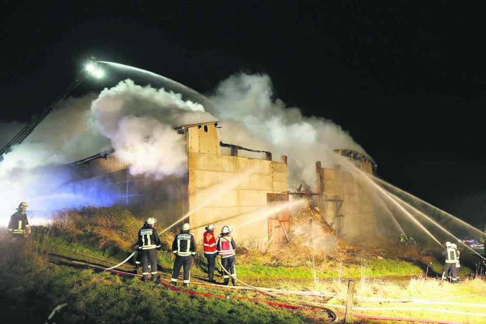 Zwei Tage lang mussten rund 100 Feuerwehrleute diesen Großbrand in Breitenau löschen.