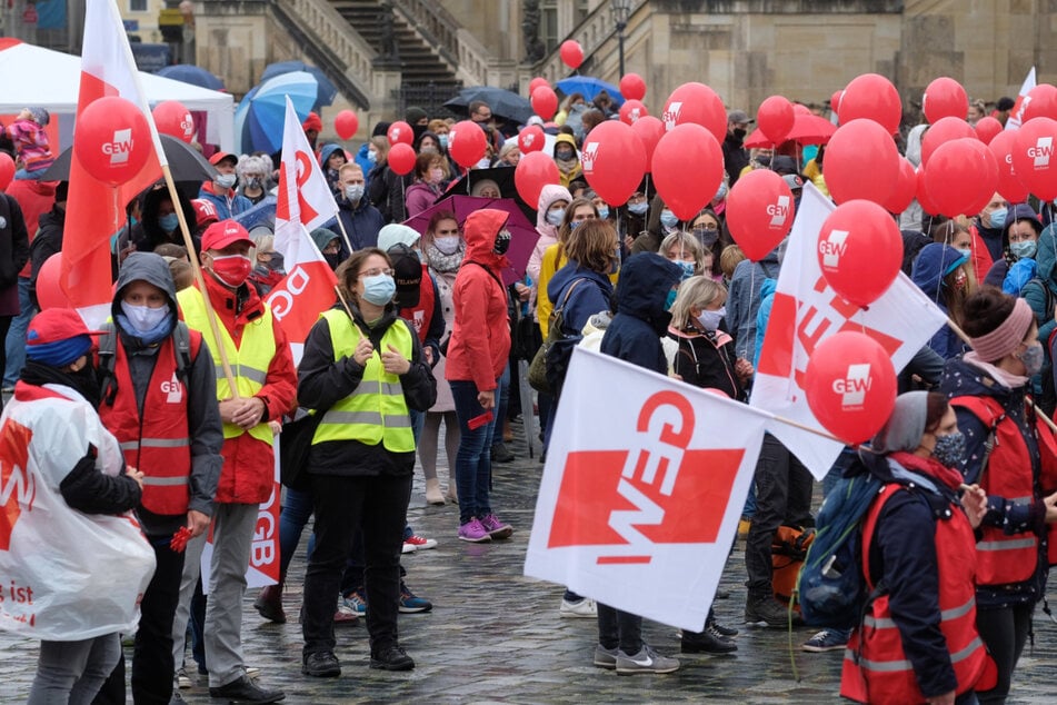 Am Mittwoch streiken die Lehrer in Leipzig, am Freitag in Dresden.