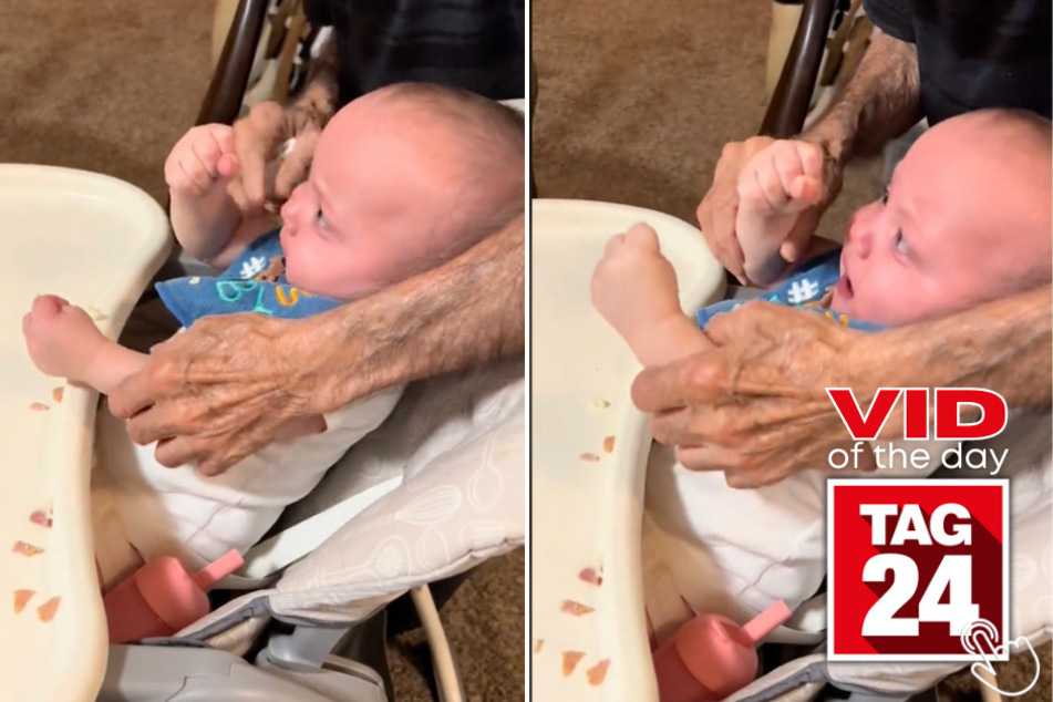 Today's Viral Video of the Day features a little baby who hates mushy potatoes!