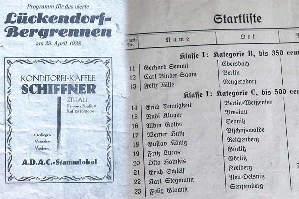 In einem alten Programmheft des Lückendorfer Bergrennens von 1928 ist Hilles Großvater Felix Hille als einer der Starter aufgeführt.