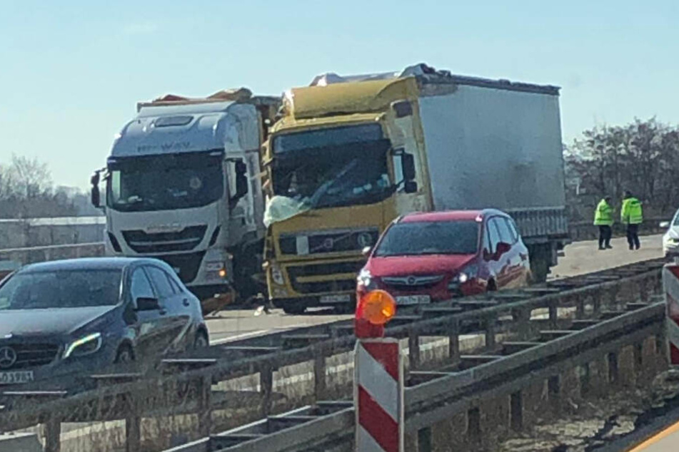 Wieder einmal ereignete sich ein Unfall auf der A9 bei Leipzig.