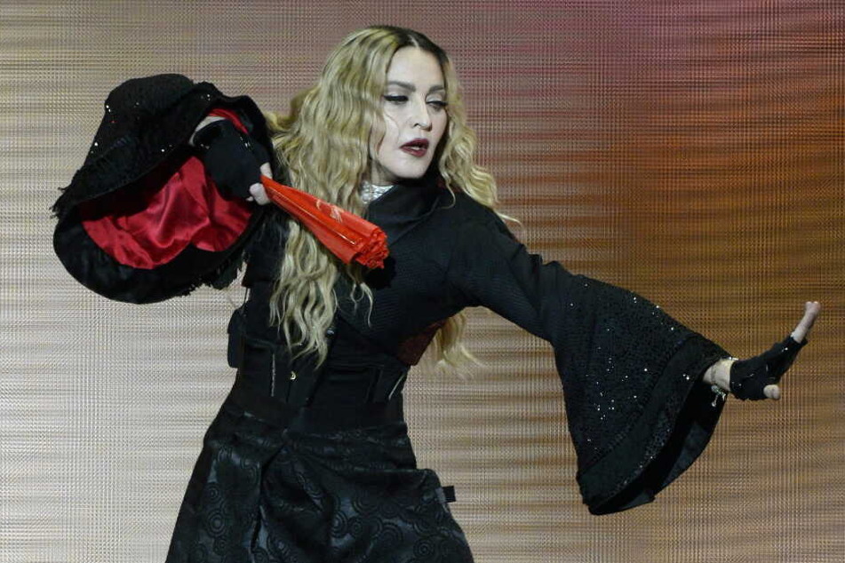 US-Popstar Madonna bei einem Auftritt in Zürich.