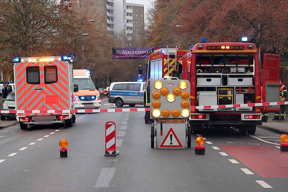 Die Straße wurde zeitweise gesperrt.