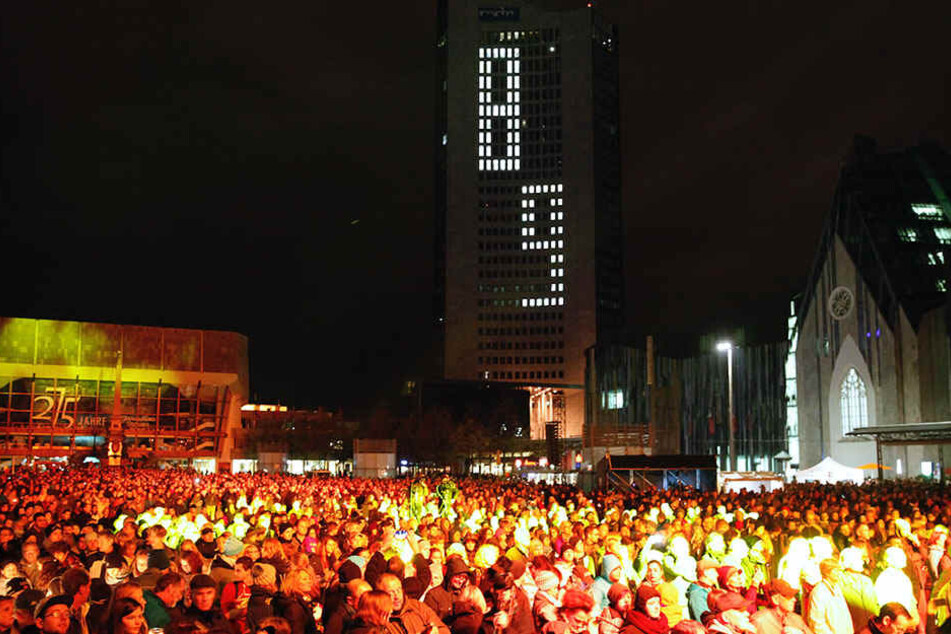 Am 9. Oktober findet das Leipziger Lichtfest auf dem Augustusplatz statt.