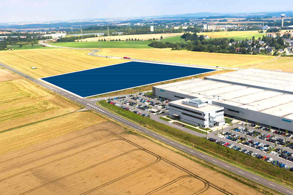 Hier wird bald eine große Halle für Batteriefertigungsanlagen stehen.