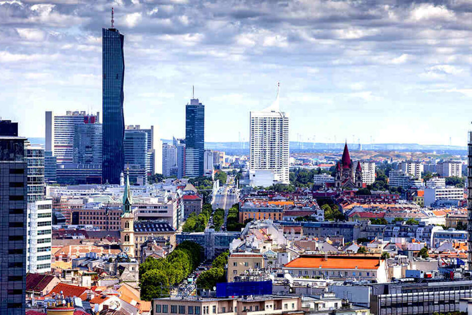 Die Skyline von Wien.